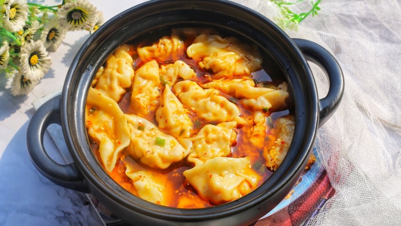 酸汤水饺,酸爽开胃的酸汤饺子,