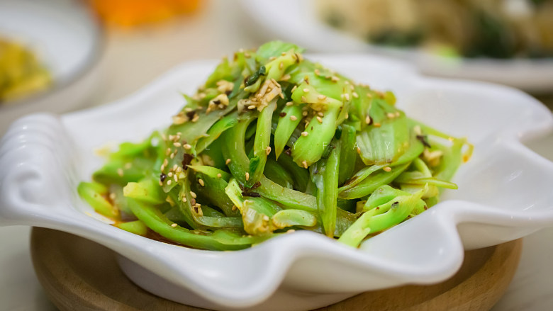 凉拌芥菜丝(1棵芥菜做出3道菜),成品1