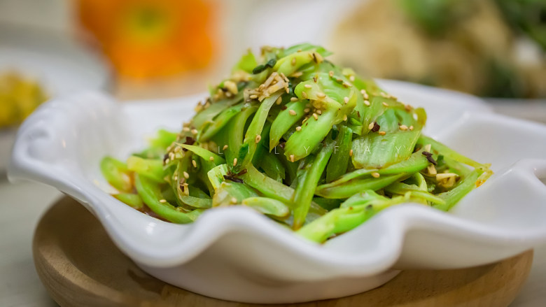 凉拌芥菜丝(1棵芥菜做出3道菜),成品2