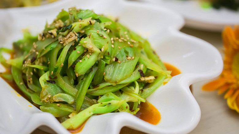 凉拌芥菜丝(1棵芥菜做出3道菜),成品5