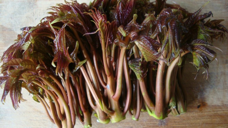 凉拌香椿,准备新鲜的嫩<a style='color:red;display:inline-block;' href='/shicai/ 130'>香椿</a>,清洗干净