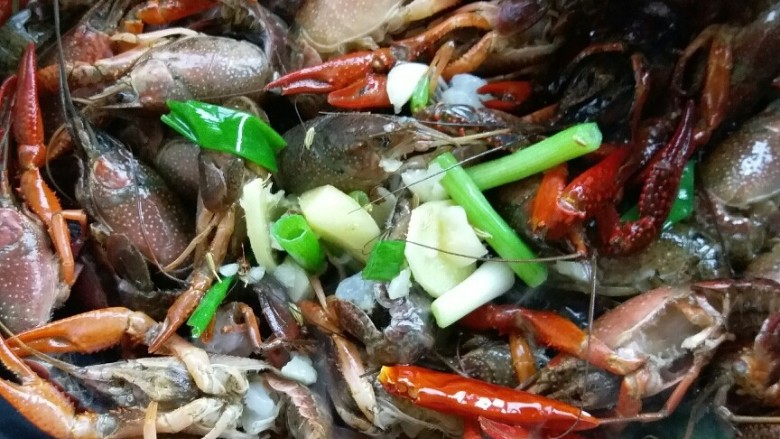 蒜香小龙虾,炝香调料后,加入小龙虾,放适量盐,糖,生抽,<a style='color:red;display:inline-block;' href='/shicai/ 721'>蚝油</a>,加入一听啤酒