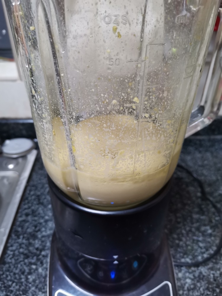 小米蛋糕,好吃不上火,手把手教你做起来,料理机打浆,别打太久哈,不然会不发,口感不好