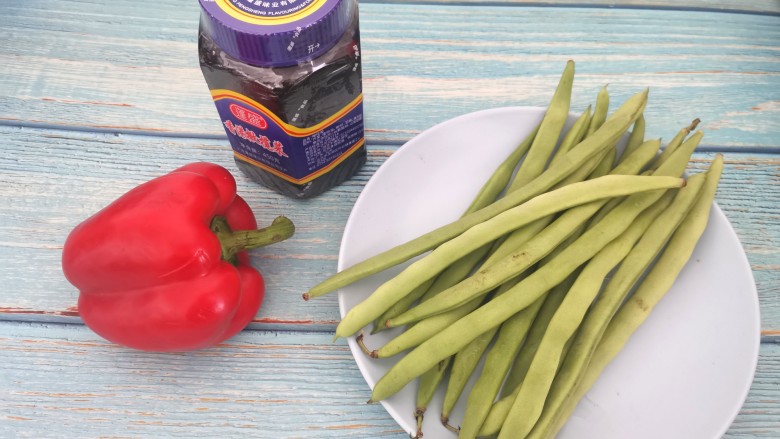 橄榄菜炒四季豆,准备食材