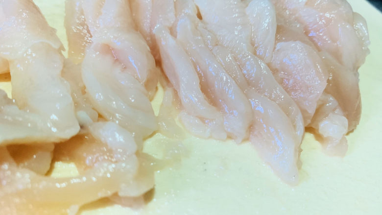 山药炒肉片,切薄片;