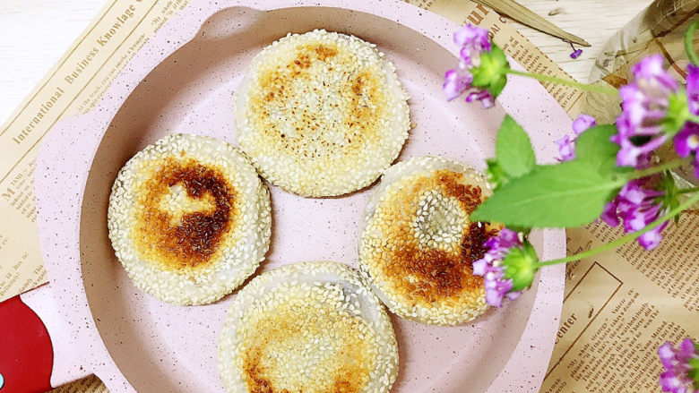 玫瑰豆沙糯米饼,开吃~~