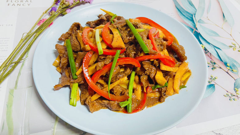 杏鲍菇炒牛肉 家常小炒