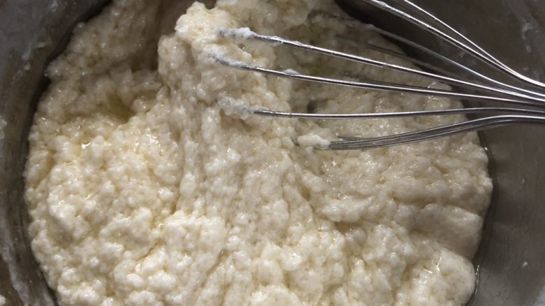 十寸古早蛋糕,尽量混合均匀