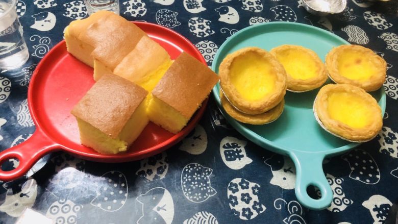 十寸古早蛋糕,当作早餐或者茶点非常不错！👍