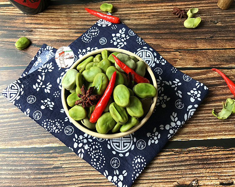 五香蚕豆,这样煮好的蚕豆,香咸软糯