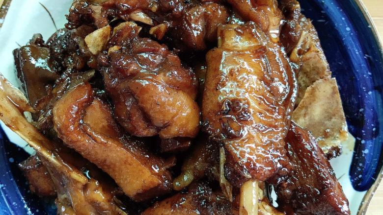 五味鹅(五杯鹅),装盘