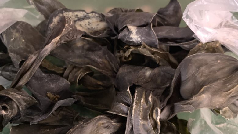 绿豆海带汤,选择干海带。