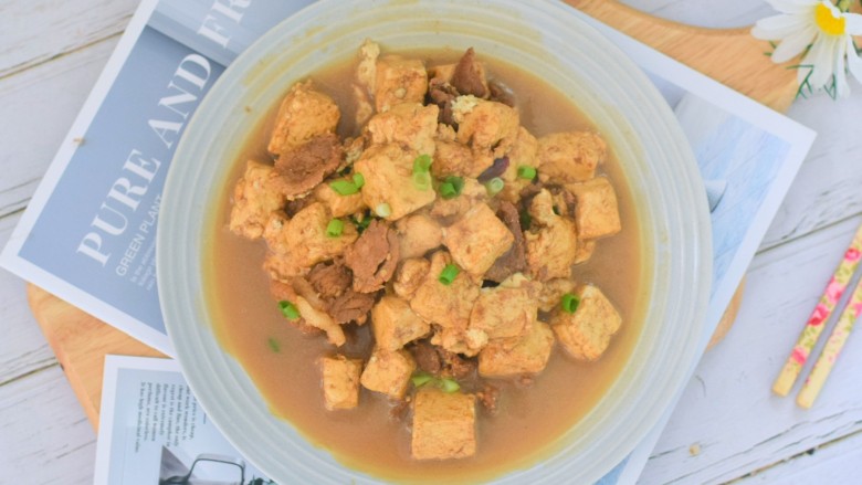 肉片炖豆腐,*^_^*