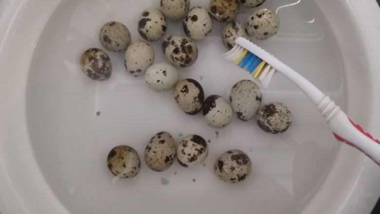 鹌鹑蛋焖土豆,鹌鹑蛋,先把表面,刷洗干净