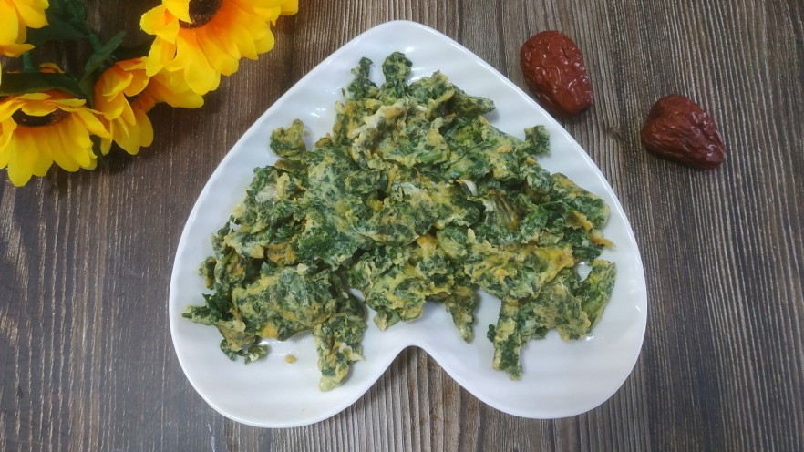 荠菜炒鸡蛋