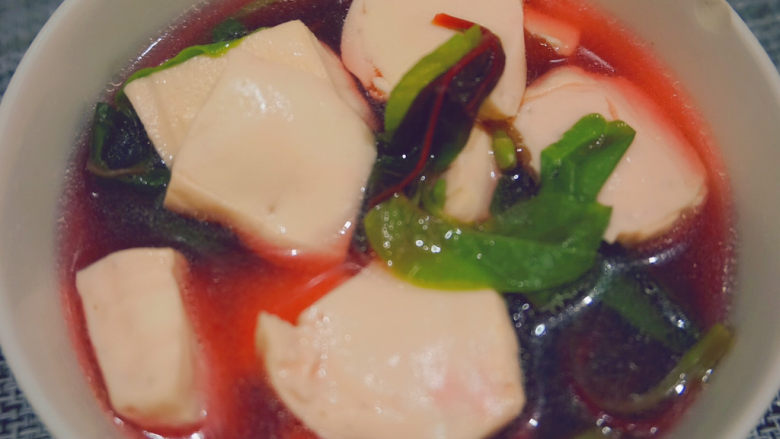 苋菜豆腐汤,不仅味道鲜美,颜值也✌🏿