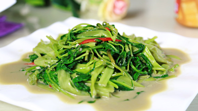 蒜蓉空心菜——80后的集体回忆,成品4(另一次做的)