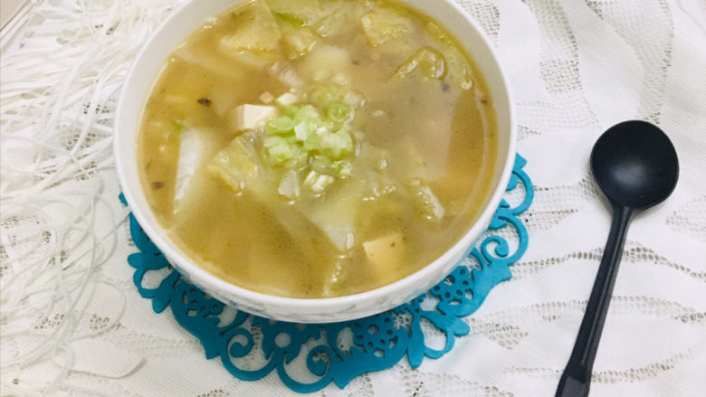 白菜炖豆腐,成品图~