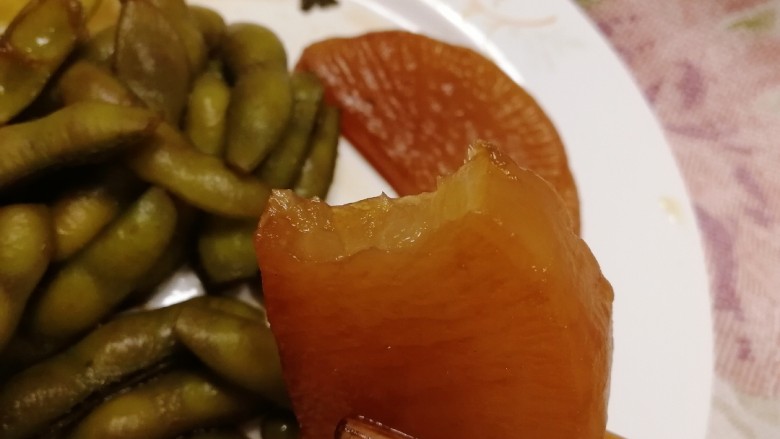 卤【白萝卜+毛豆+鹌鹑蛋+鸡蛋】,卤白萝卜,好吃。