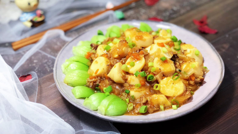 脆皮日本豆腐➕ 莺啭皇州春色阑,成品