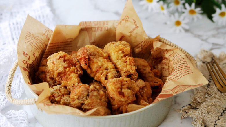 香酥小鸡腿,成品图