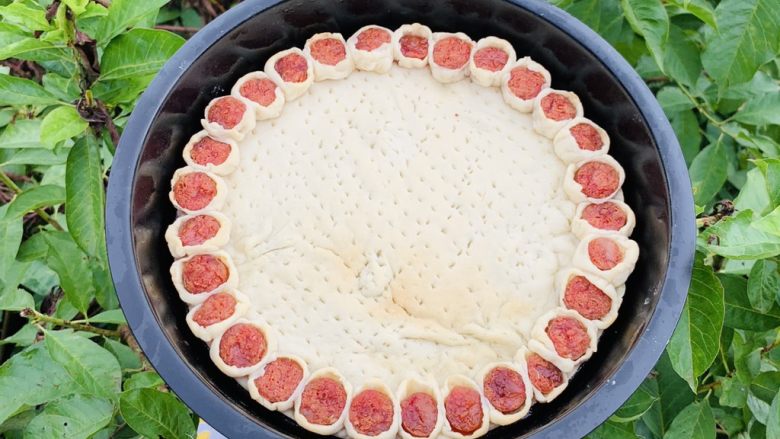 八寸花边披萨饼胚