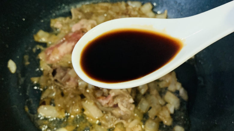 日式肥牛饭,加酱油