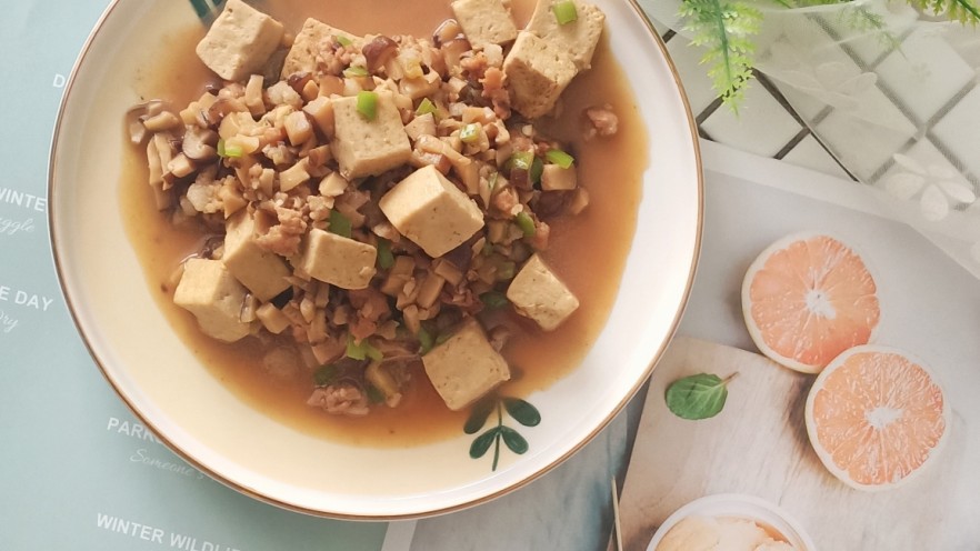 香菇肉末豆腐