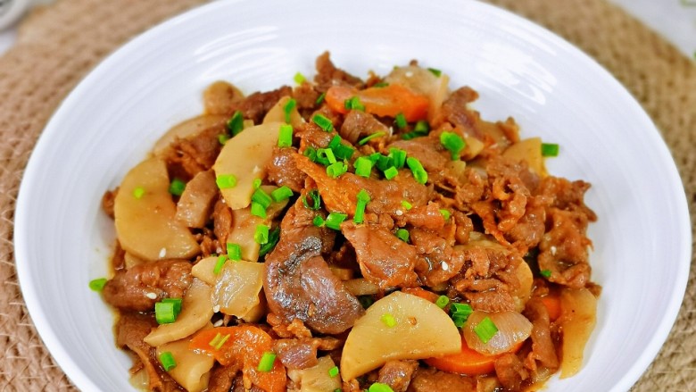 香菇炒肉片,营养丰富,牛肉嫩滑,好吃不胖。
