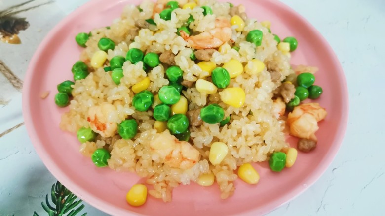 豌豆糯米饭,碗豆糯米饭成品图