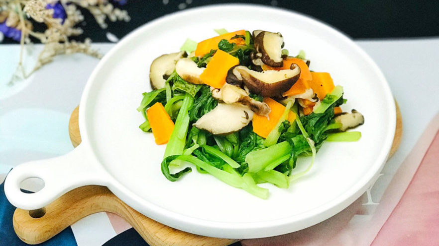 香菇炒青菜