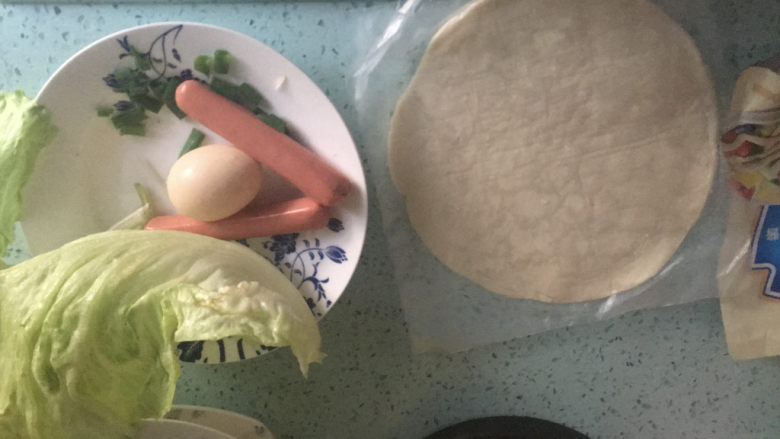 手抓饼,准备以上食材