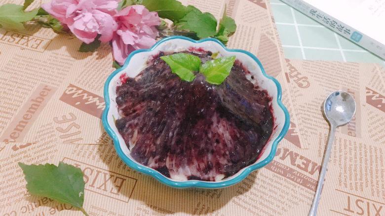 蓝莓土豆泥,成品图!