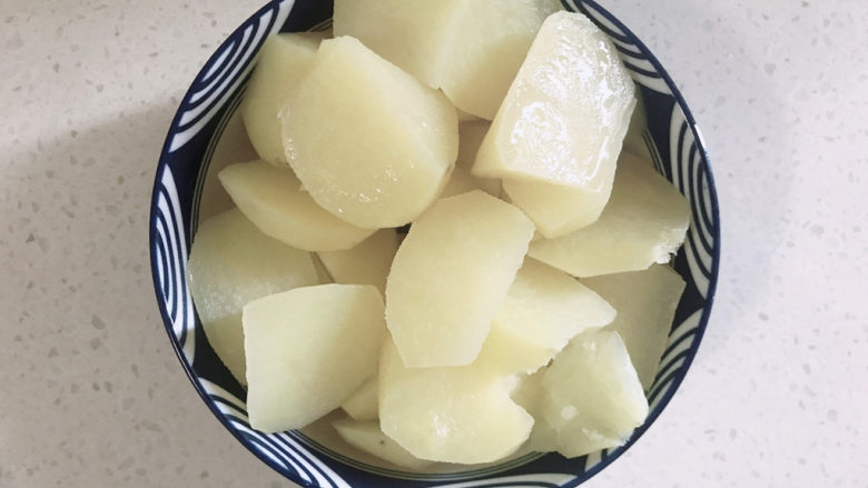 芝士焗土豆泥,土豆蒸好啦