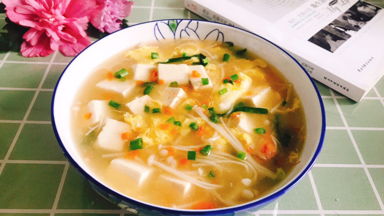 金针菇豆腐汤,成品图!
