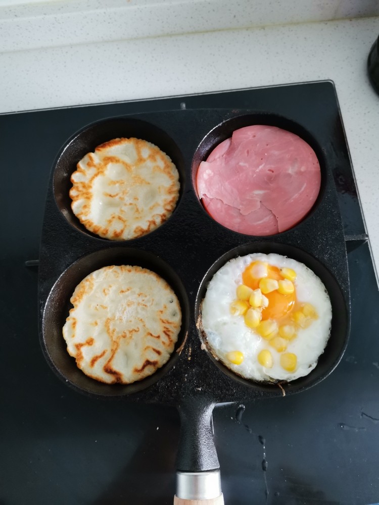 蛋堡,小火慢煎