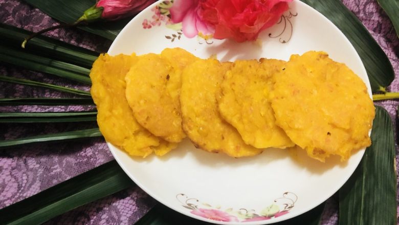 黄金玉米饼,成品图