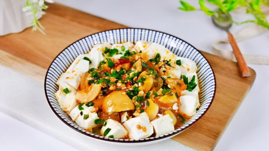 小葱拌豆腐
