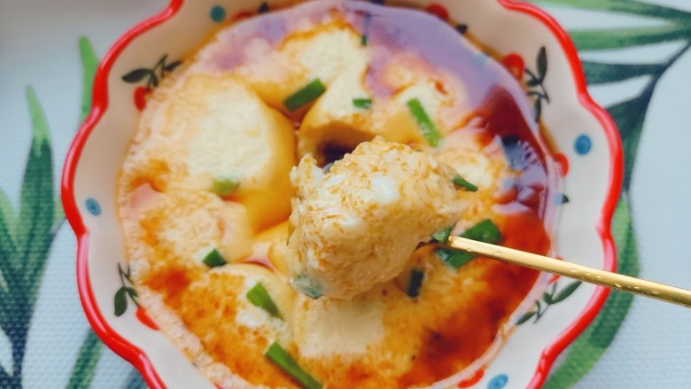 豆腐鸡蛋羹,低脂美味的豆腐鸡蛋羹完成,好吃还不长肉肉哦!