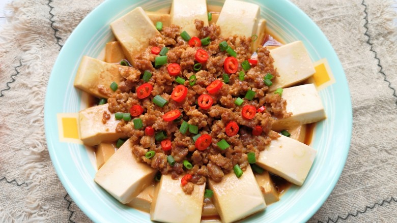 肉沫蒸豆腐,特别好吃哦!