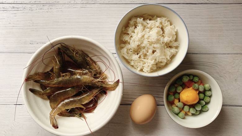 耳光炒饭(内附视频),食材如图,所示示意。