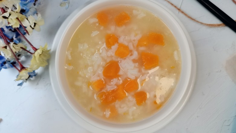 红薯南瓜粥,很清甜的味道