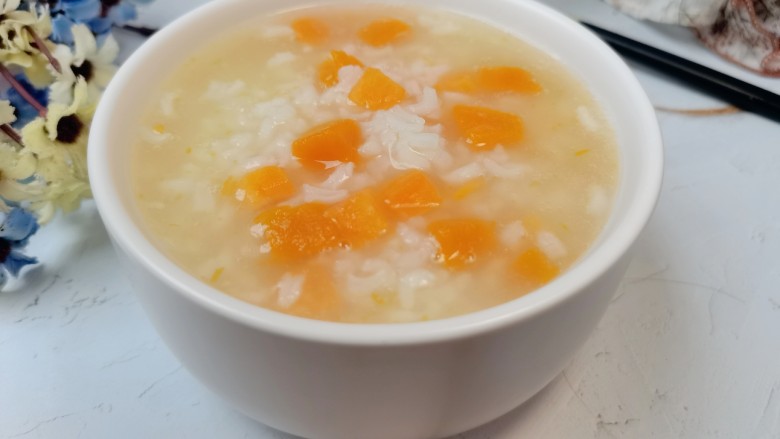 红薯南瓜粥,成品图