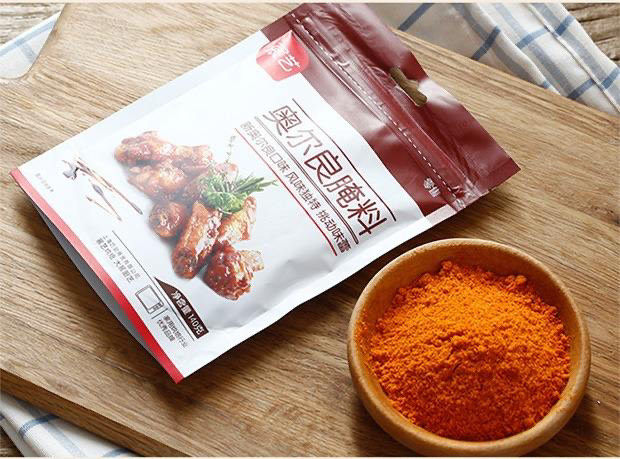 奥尔良鸡翅,这种奥尔良腌料就挺不错的,味道也很正。