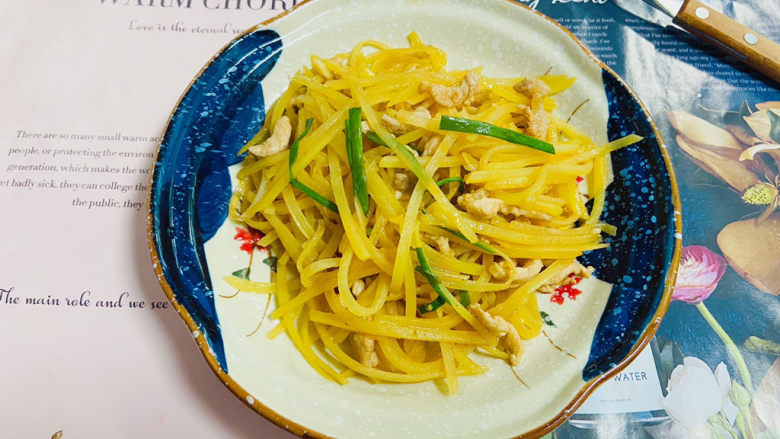 土豆炒肉丝,土豆炒肉丝美味家常菜!