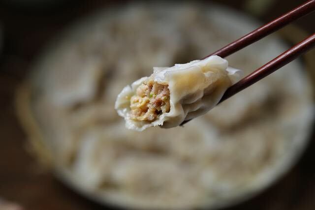 猪肉白菜水饺,香喷喷好吃极了！