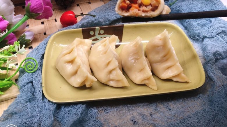 三鲜蒸饺,出锅了,开吃