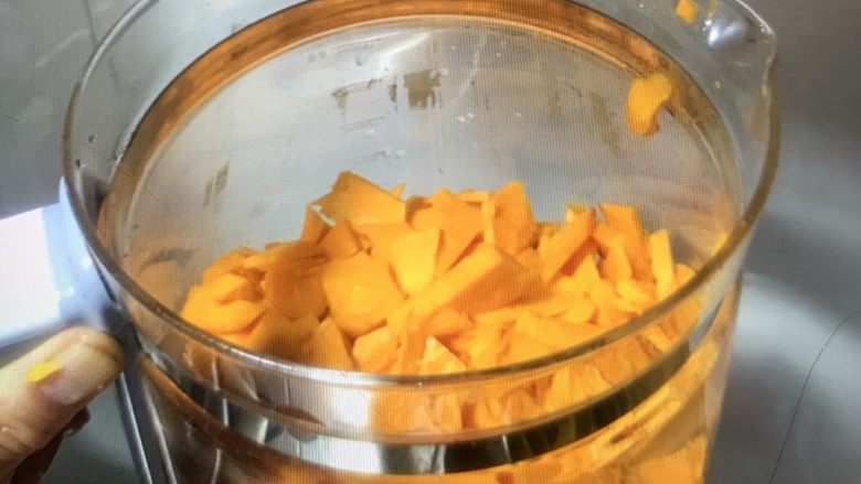 红枣南瓜粥,放锅里