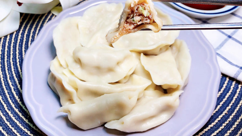 猪肉白菜水饺,香喷喷的好吃极了!