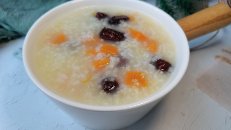 红枣南瓜粥,成品图2